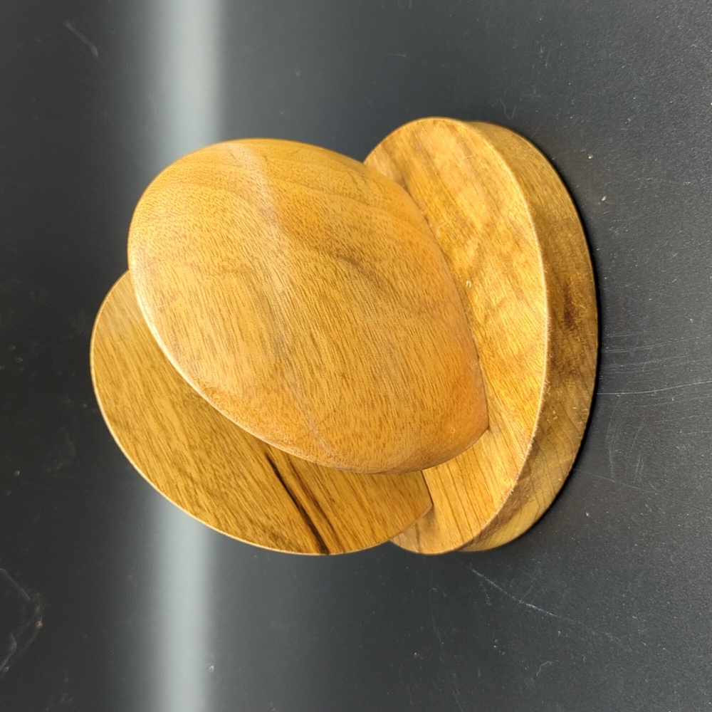Vintage Oregon Myrtle wood napkin or letter holder